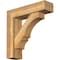 Ekena Millwork Balboa Block Rough Sawn Bracket w/ Offset Brace, Western Red Cedar, 6"W x 22"D x 22"H BKT0604X22X22BOA05RWR - alternate 1